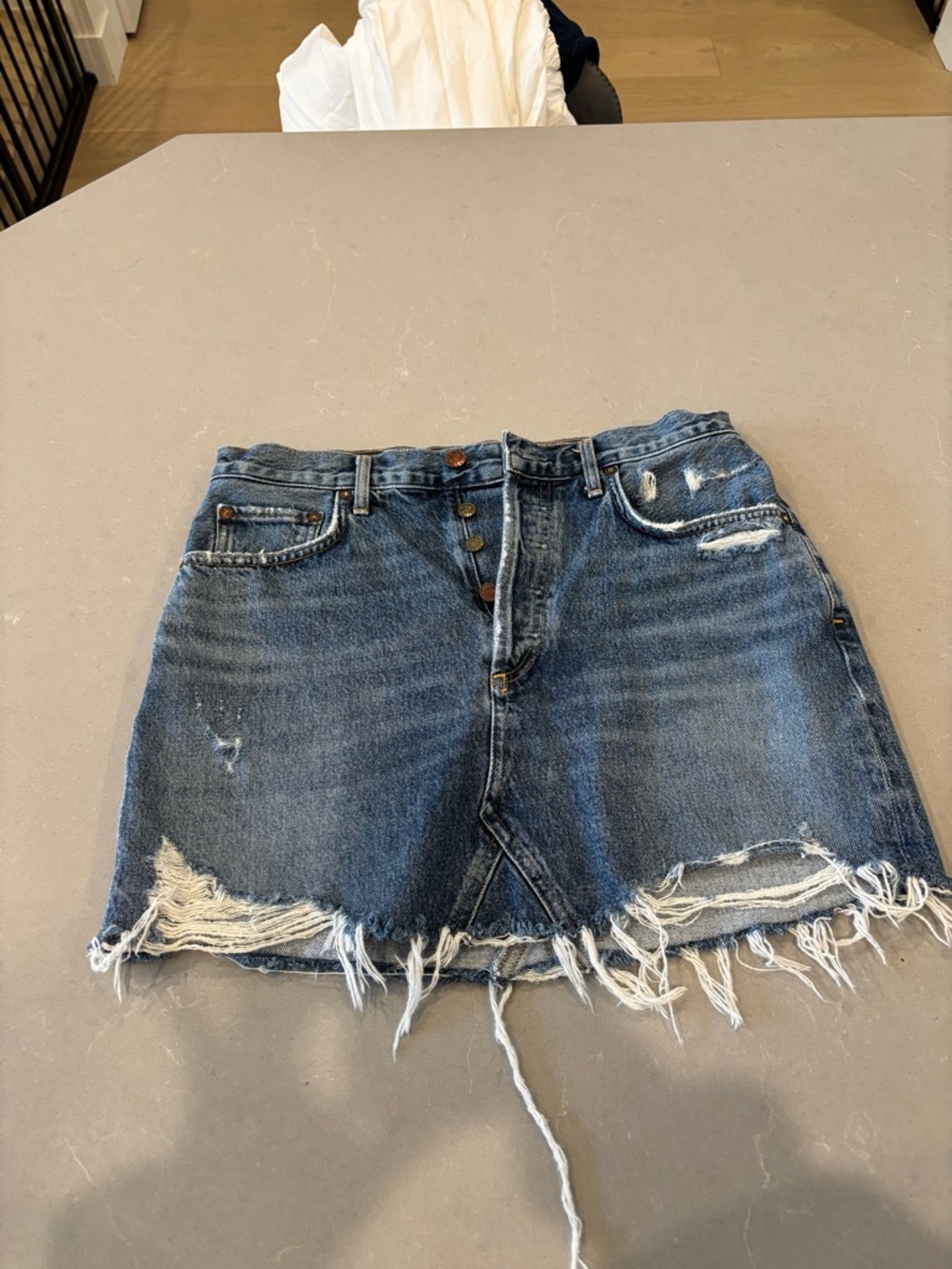 Agolde Denim Mini Skirt